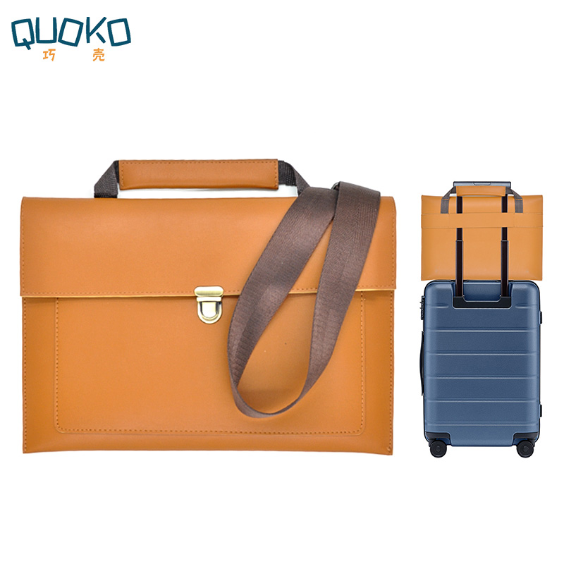 Laptop Accessories Organizer Bag - Bolsa de couro pu feminina para