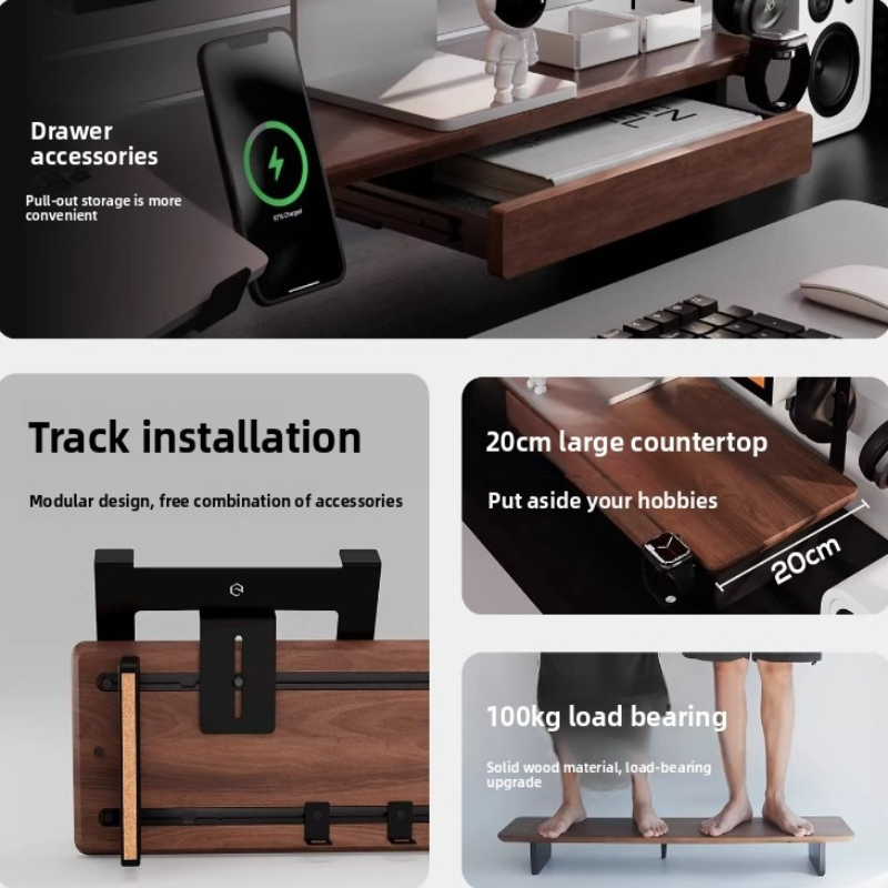 Laptop Accessories Price - Caixa de Armazenamento Metálica para Monitor