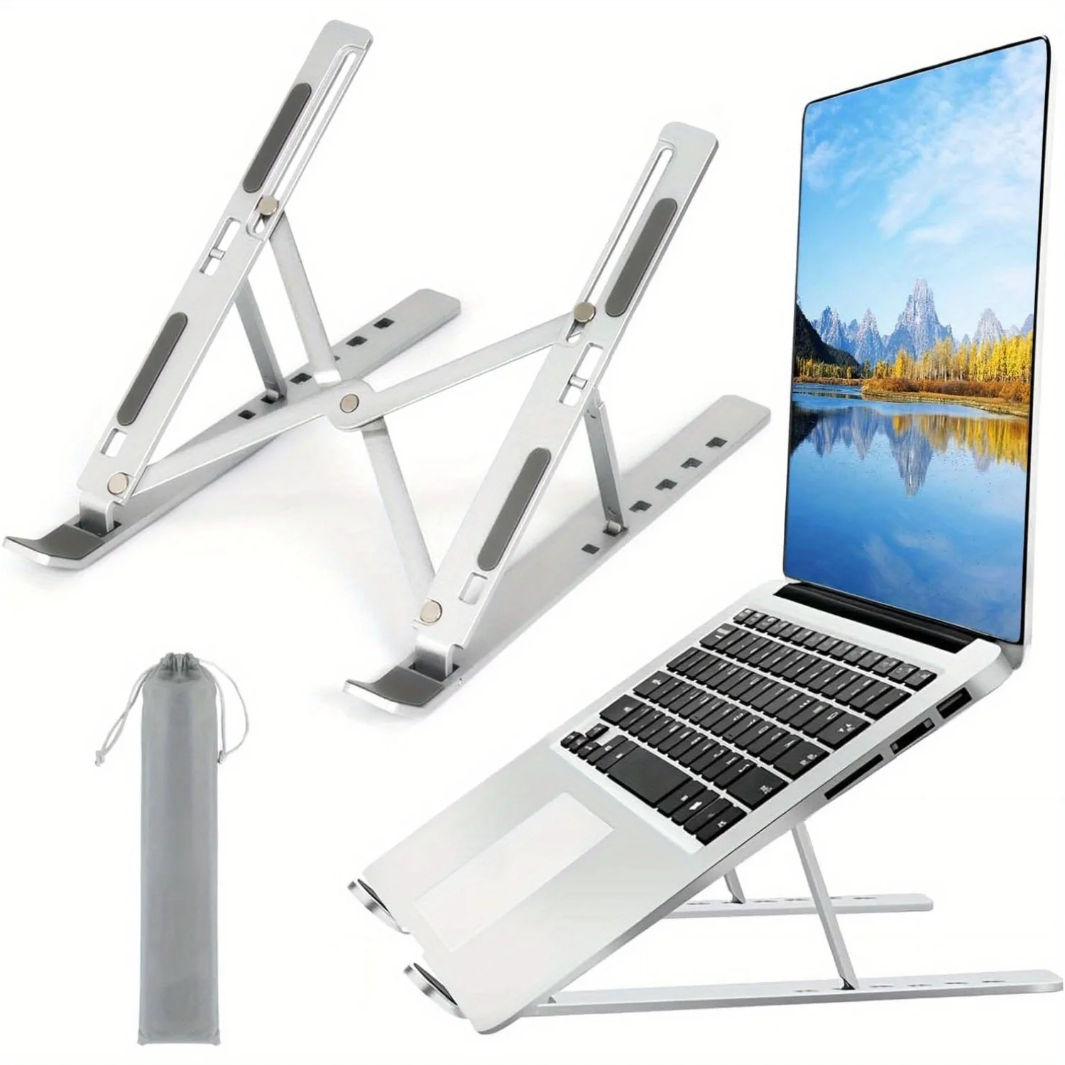 Laptop Stand Portable - Suporte para laptop de alumínio ajustável