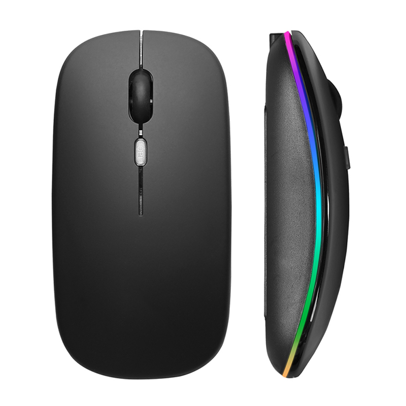 Laptop Accessories Mouse - Mouse sem fio rgb recarregável usb