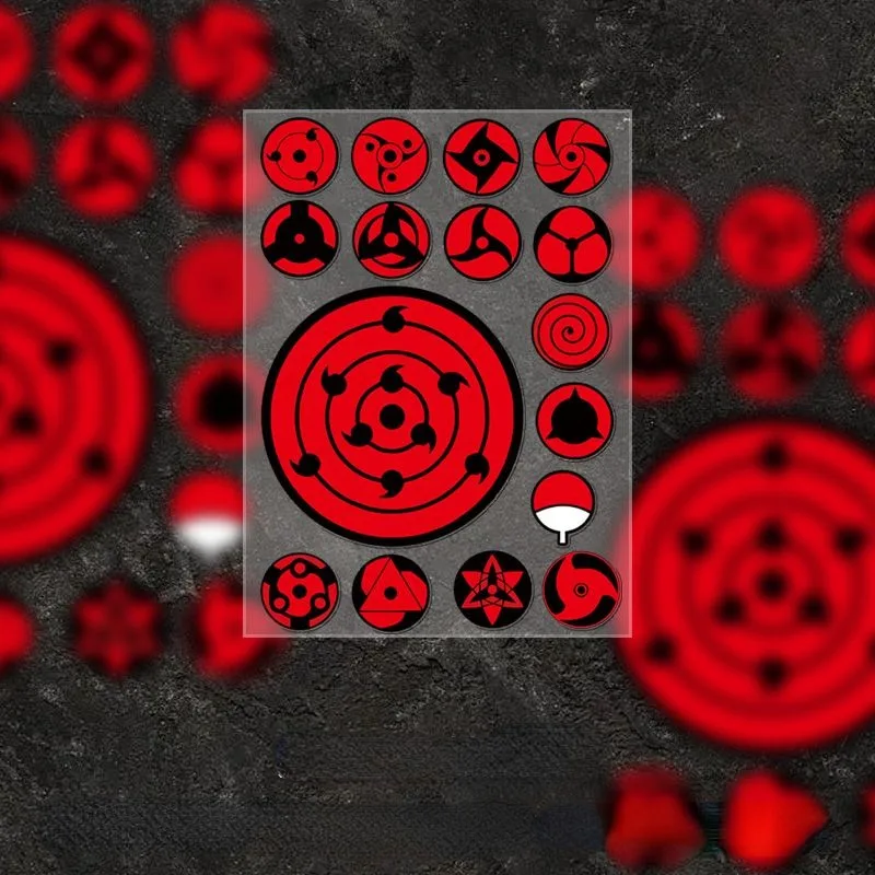 Laptop Editing Accessories - Naruto Sharingan Cartoon Animation Adesivos, Personalizados,