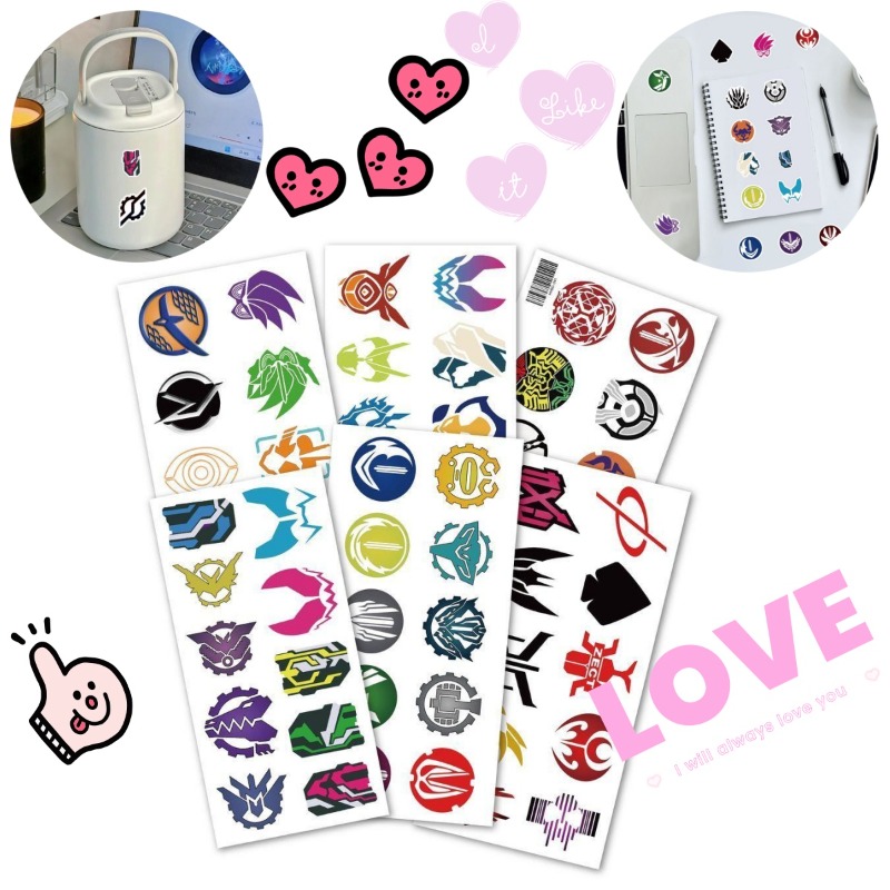 Laptop Editing Accessories - 60 Folhas de Adesivos com Logo
