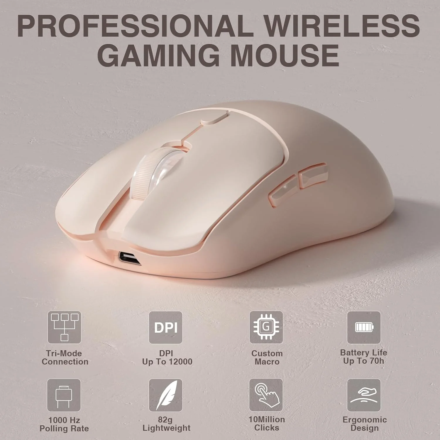 Mouse Gamer Sem Fio Tri-mode A - Laptop Accessories Mouse avaliação e preço
