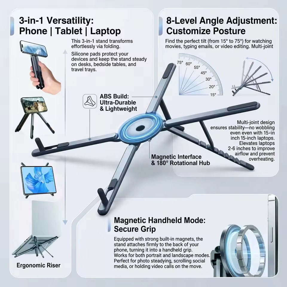 Suporte Magnético Portátil par - Laptop Stand Portable avaliação e preço