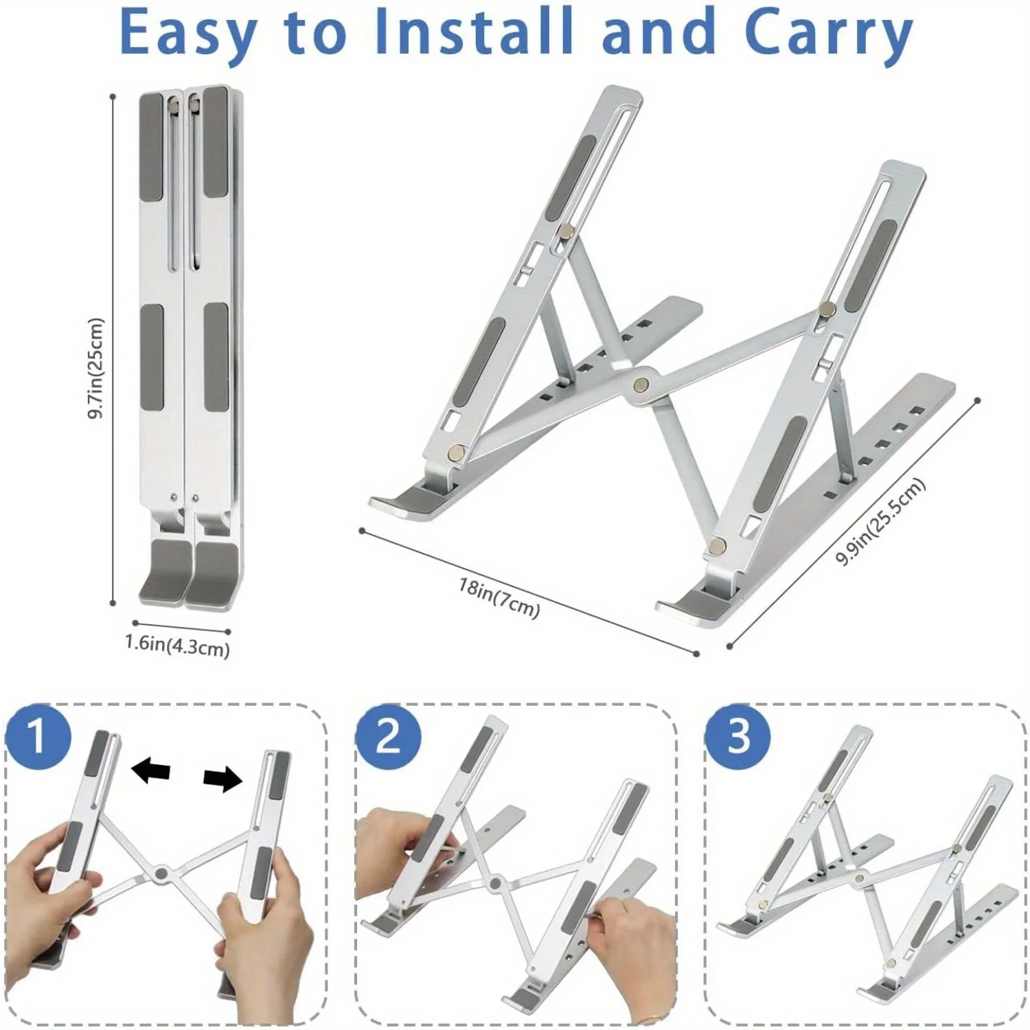 Suporte para laptop de alumíni - Laptop Stand Portable avaliação e preço