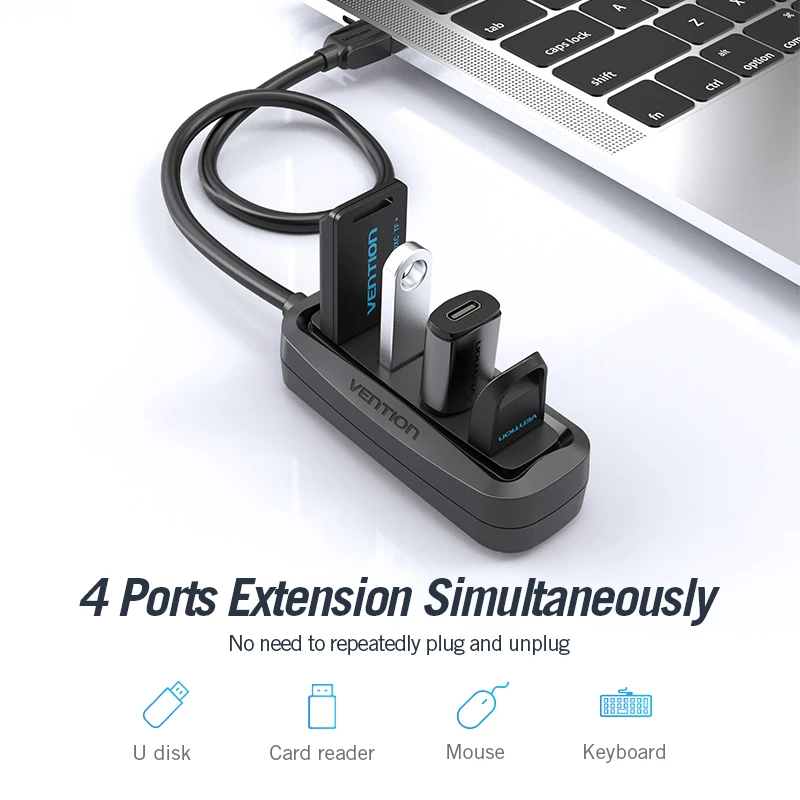 Vention USB 2.0 HUB 4 portas c - Xiaomi Laptop Accessories avaliação e preço