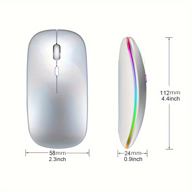 Mouse sem fio rgb recarregável - Laptop Accessories Mouse avaliação e preço