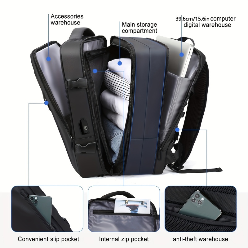 Mochila de viagem de negócios  - Laptop Accessories Organizer Bag avaliação e preço